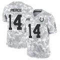tocy IN.Colts #14 Alec Pierce Player Arctic Camo Salute to Service Limited Stitched Jerseys