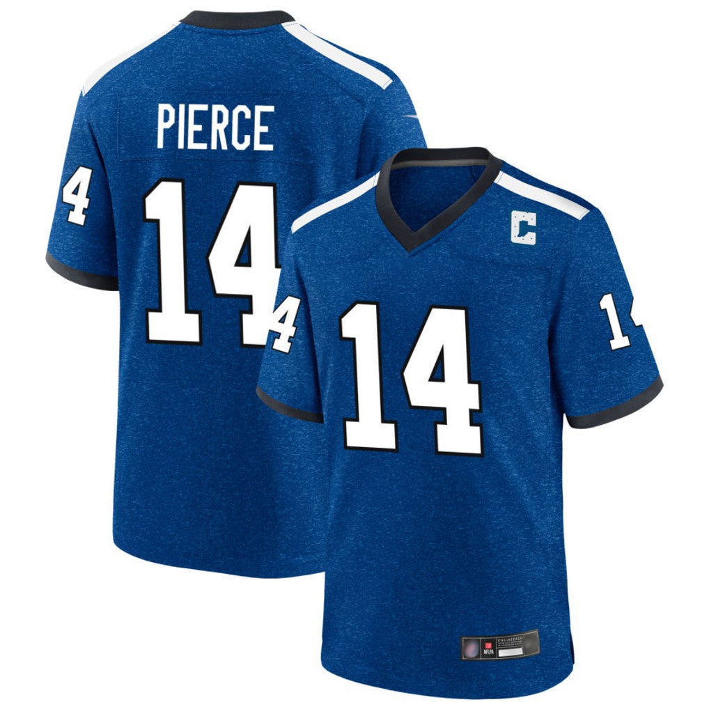 tocy IN.Colts #14 Alec Pierce Player Royal Alternate Indiana Nights Home Game Stitched Jerseys
