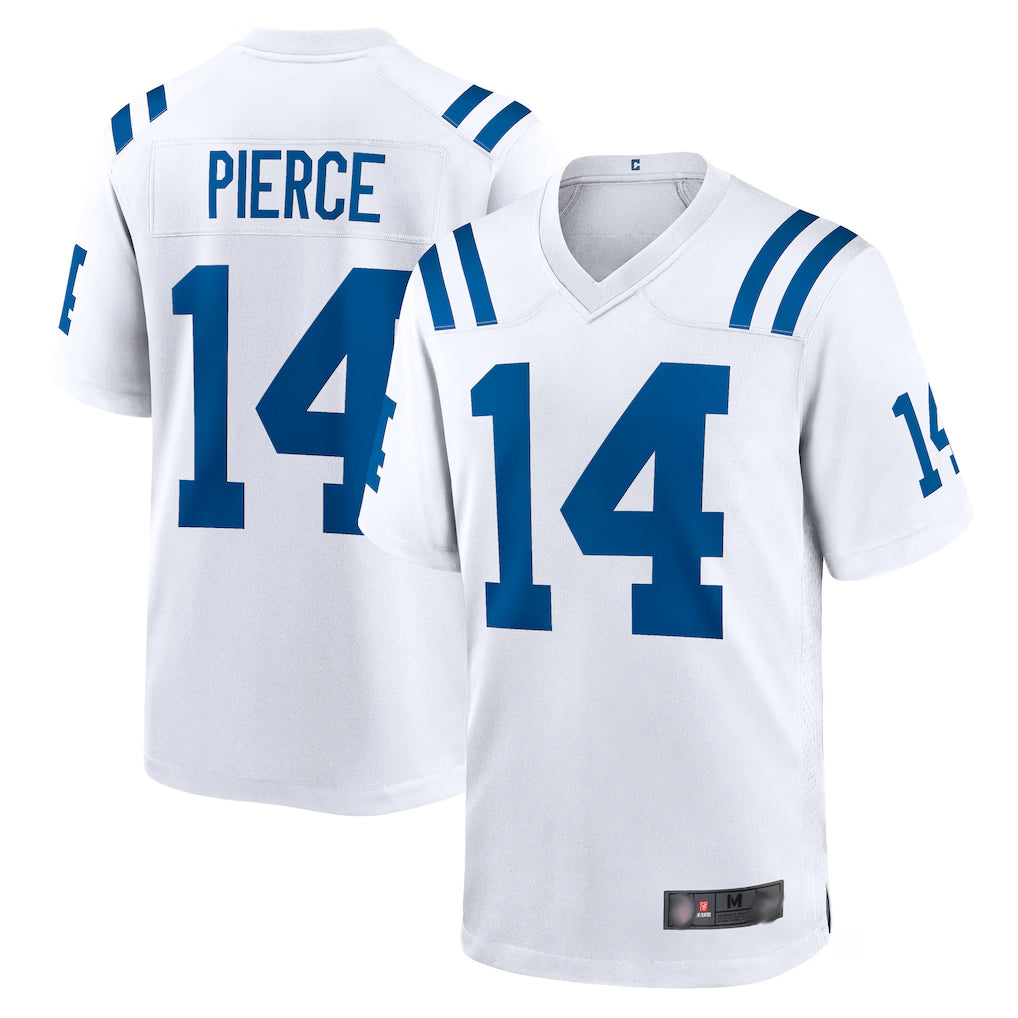 tocy IN.Colts #14 Alec Pierce Player White Home Game Stitched Jerseys