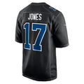 tocy IN.Colts #17 Daniel Jones Player Carbon Black Fashion Game Stitched Jerseys