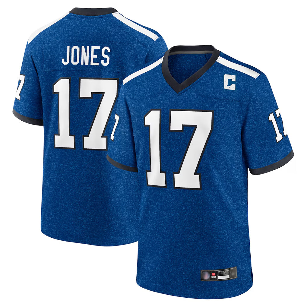 tocy IN.Colts #17 Daniel Jones Player Royal Alternate Indiana Nights Home Game Stitched Jerseys
