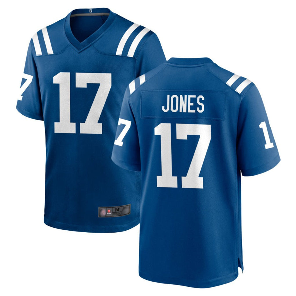 tocy IN.Colts #17 Daniel Jones Player Royal Home Game Stitched Jerseys