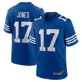 tocy IN.Colts #17 Daniel Jones Player Royal Limited Home Game Stitched Jerseys