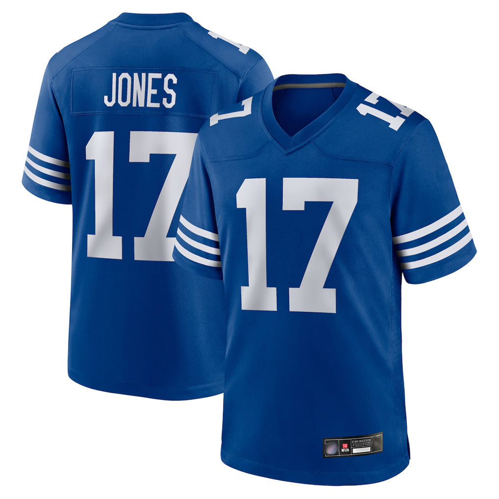 tocy IN.Colts #17 Daniel Jones Player Royal Limited Home Game Stitched Jerseys