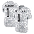 tocy IN.Colts #1 Sauce Gardner Player Arctic Camo Salute To Service Limited Game Stitched Jerseys