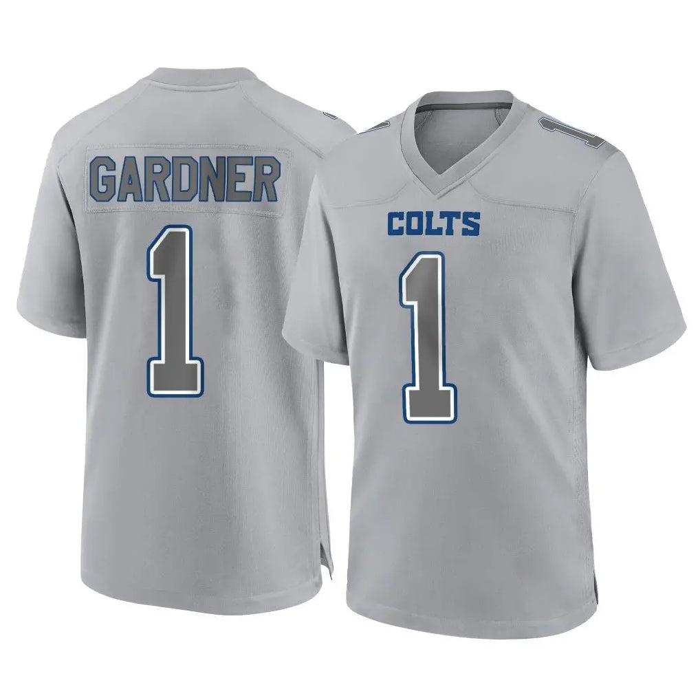 tocy IN.Colts #1 Sauce Gardner Player Gray Atmosphere Fashion Home Game Stitched Jerseys