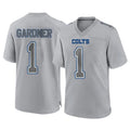 tocy IN.Colts #1 Sauce Gardner Player Gray Atmosphere Fashion Home Game Stitched Jerseys
