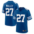 tocy IN.Colts #27 Justin Walley Player Royal Limited Home Game Stitched Jerseys