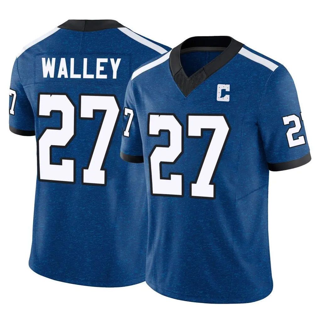 tocy IN.Colts #27 Justin Walley Player Royal Limited Indiana Nights Alternate Vapor F.U.S.E. Home Game Stitched Jerseys