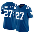 tocy IN.Colts #27 Justin Walley Player Royal Limited Vapor F.U.S.E. Home Game Stitched Jerseys