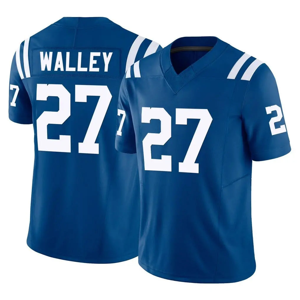 tocy IN.Colts #27 Justin Walley Player Royal Limited Vapor F.U.S.E. Home Game Stitched Jerseys