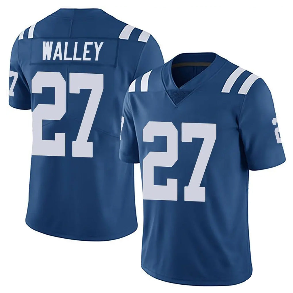 tocy IN.Colts #27 Justin Walley Player Royal Limited Vapor Untouchable Home Game Stitched Jerseys