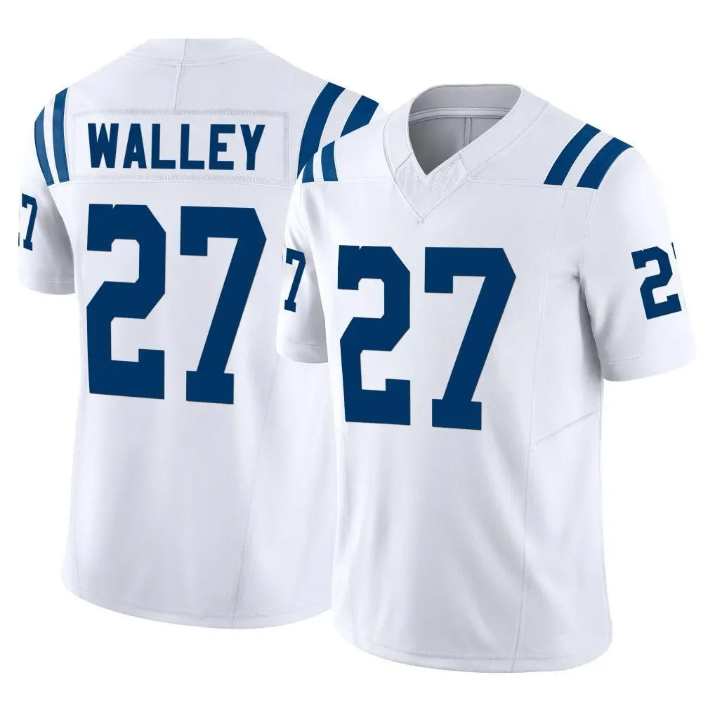 tocy IN.Colts #27 Justin Walley Player White Limited Vapor F.U.S.E. Home Game Stitched Jerseys