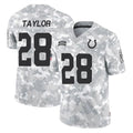 tocy IN.Colts #28 Jonathan Taylor Player Arctic Camo Salute To Service Limited Game Stitched Jerseys