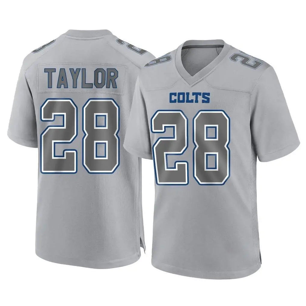 tocy IN.Colts #28 Jonathan Taylor Player Gray Atmosphere Fashion Home Game Stitched Jerseys