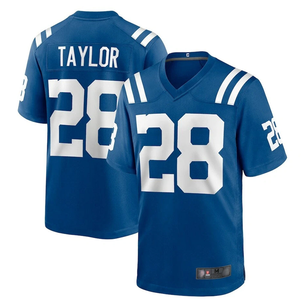 tocy IN.Colts #28 Jonathan Taylor Player Royal Home Game Stitched Jerseys