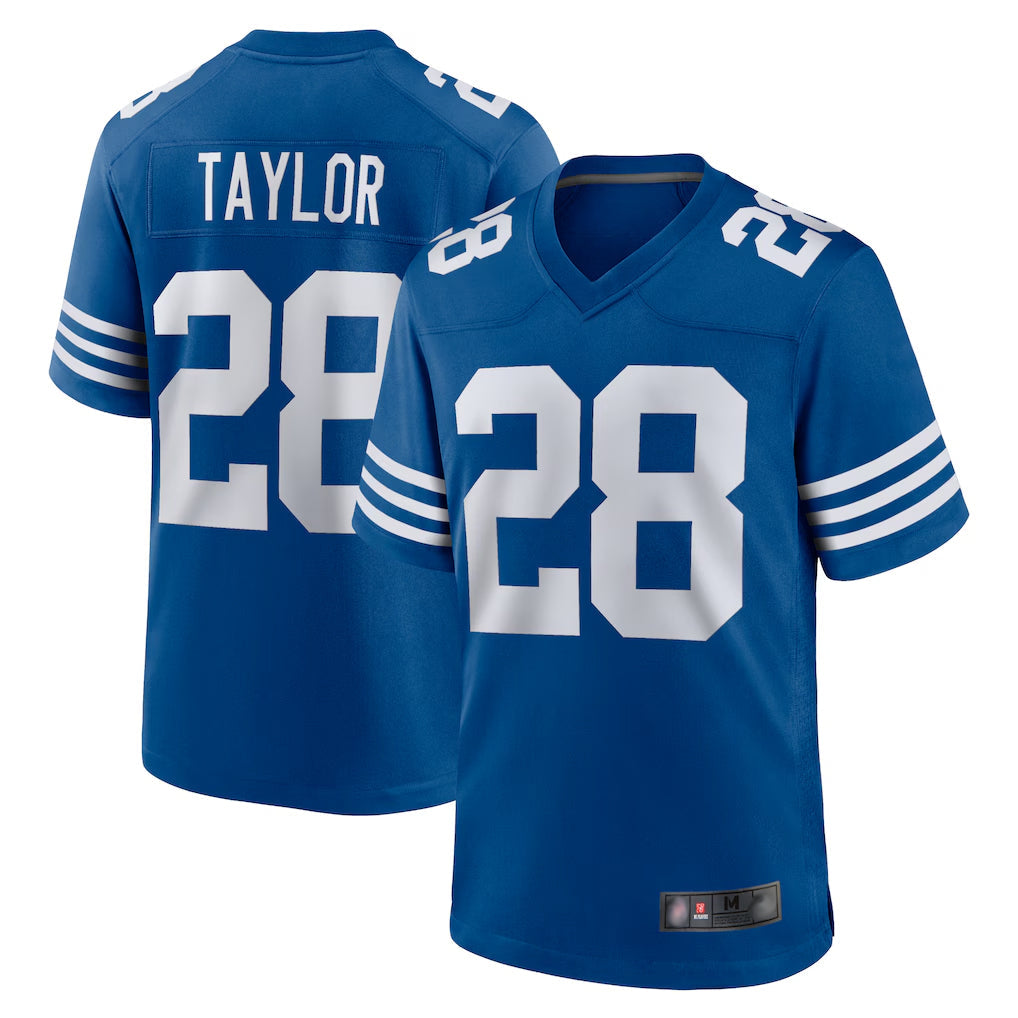 tocy IN.Colts #28 Jonathan Taylor Player Royal Limited Home Game Stitched Jerseys