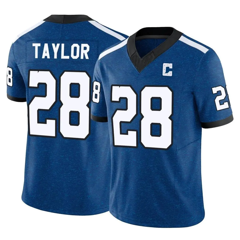 tocy IN.Colts #28 Jonathan Taylor Player Royal Limited Indiana Nights Alternate Vapor F.U.S.E. Home Game Stitched Jerseys
