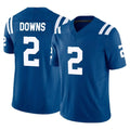 tocy IN.Colts #2 Josh Downs Player Royal Limited Vapor F.U.S.E. Home Game Stitched Jerseys