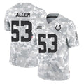 tocy IN.Colts #53 CJ Allen Player Arctic Camo Salute To Service Limited Game Stitched Jerseys