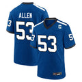 tocy IN.Colts #53 CJ Allen Player Royal Alternate Indiana Nights Home Game Stitched Jerseys