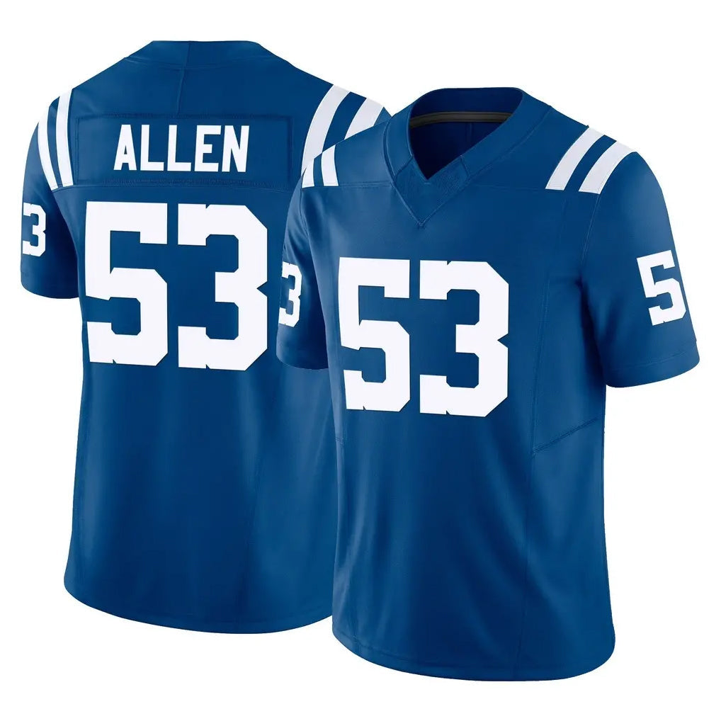 tocy IN.Colts #53 CJ Allen Player Royal Limited Vapor F.U.S.E. Home Game Stitched Jerseys