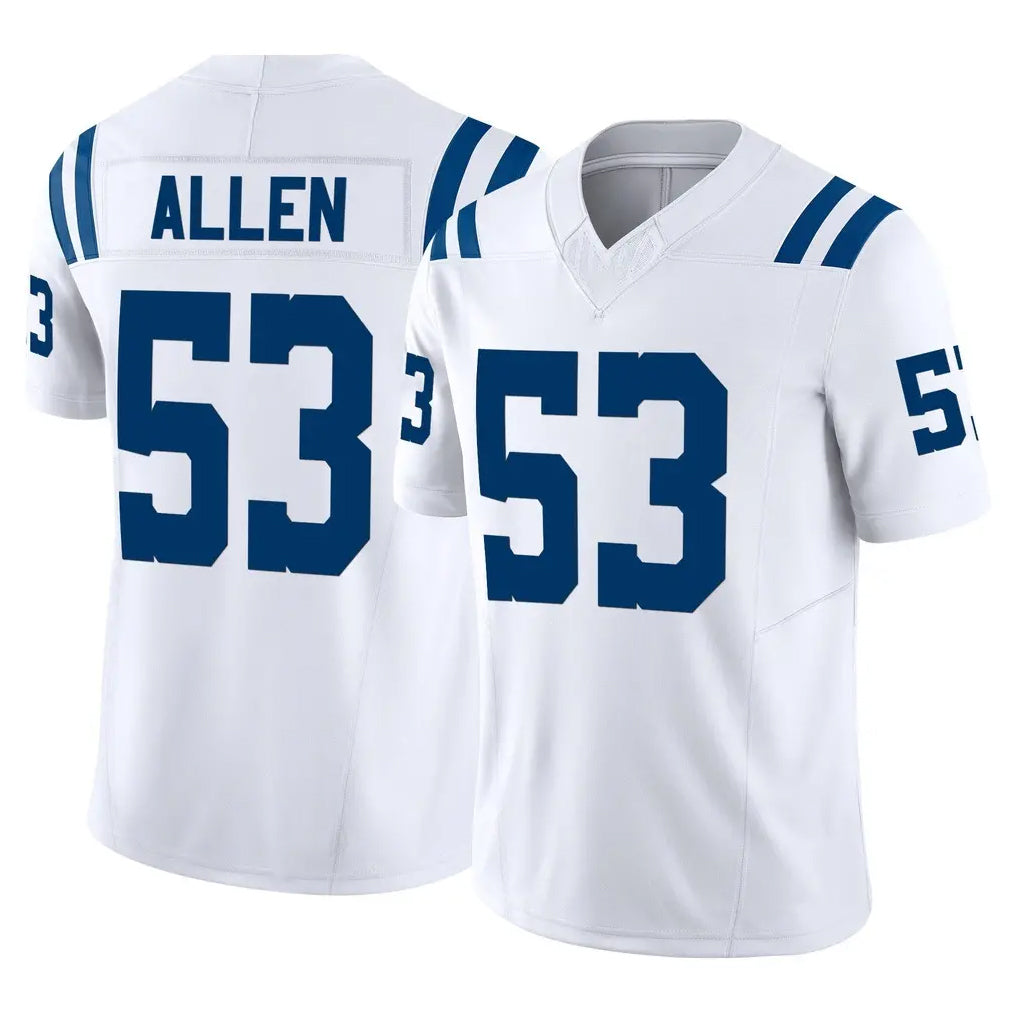 tocy IN.Colts #53 CJ Allen Player White Limited Vapor F.U.S.E. Home Game Stitched Jerseys
