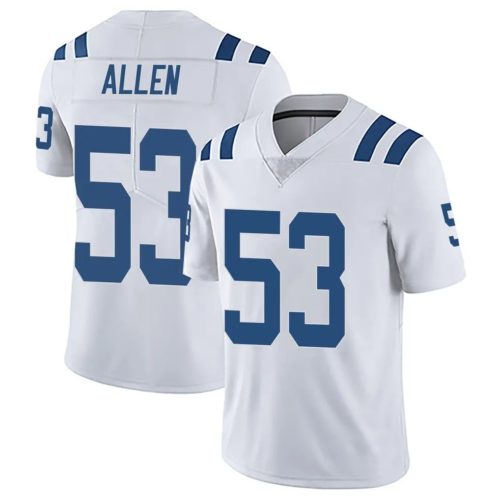 tocy IN.Colts #53 CJ Allen Player White Limited Vapor Untouchable Home Game Stitched Jerseys
