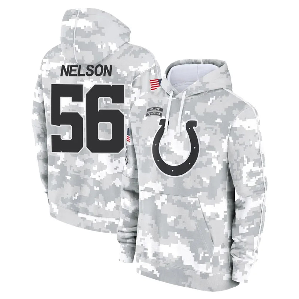 tocy IN.Colts #56 Quenton Nelson Player Arctic Camo Salute to Service Hoodies Limited Game Stitched Jerseys