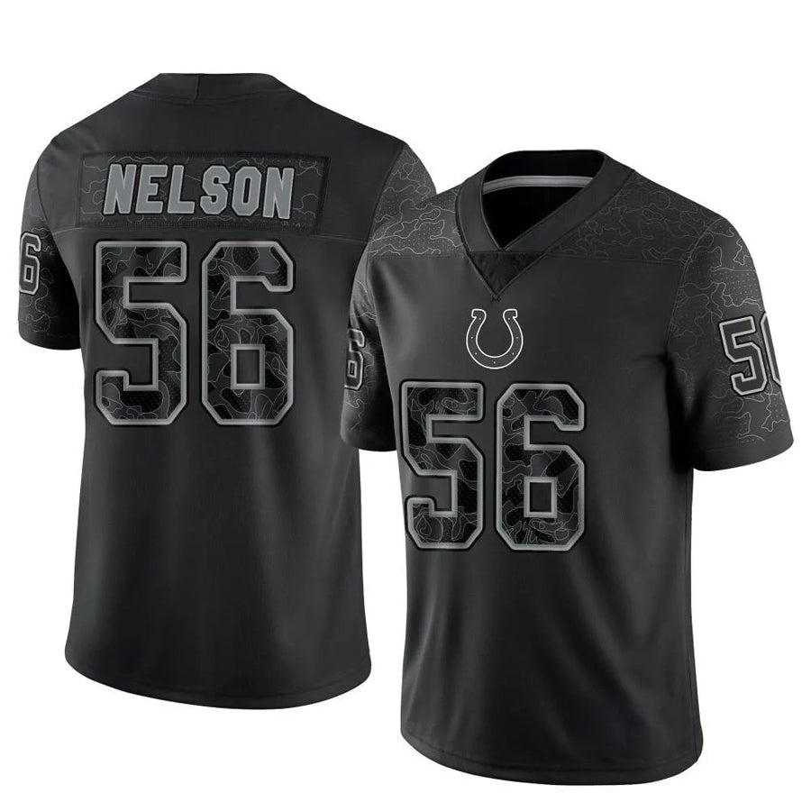 tocy IN.Colts #56 Quenton Nelson Player RFLCTV Limited Black Stitched Jerseys