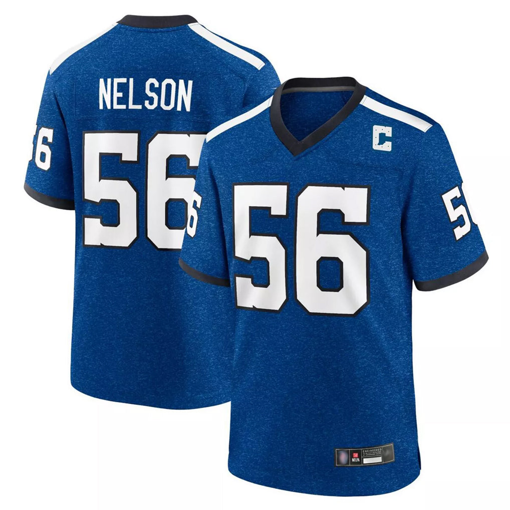 tocy IN.Colts #56 Quenton Nelson Player Royal Alternate Indiana Nights Home Game Stitched Jerseys