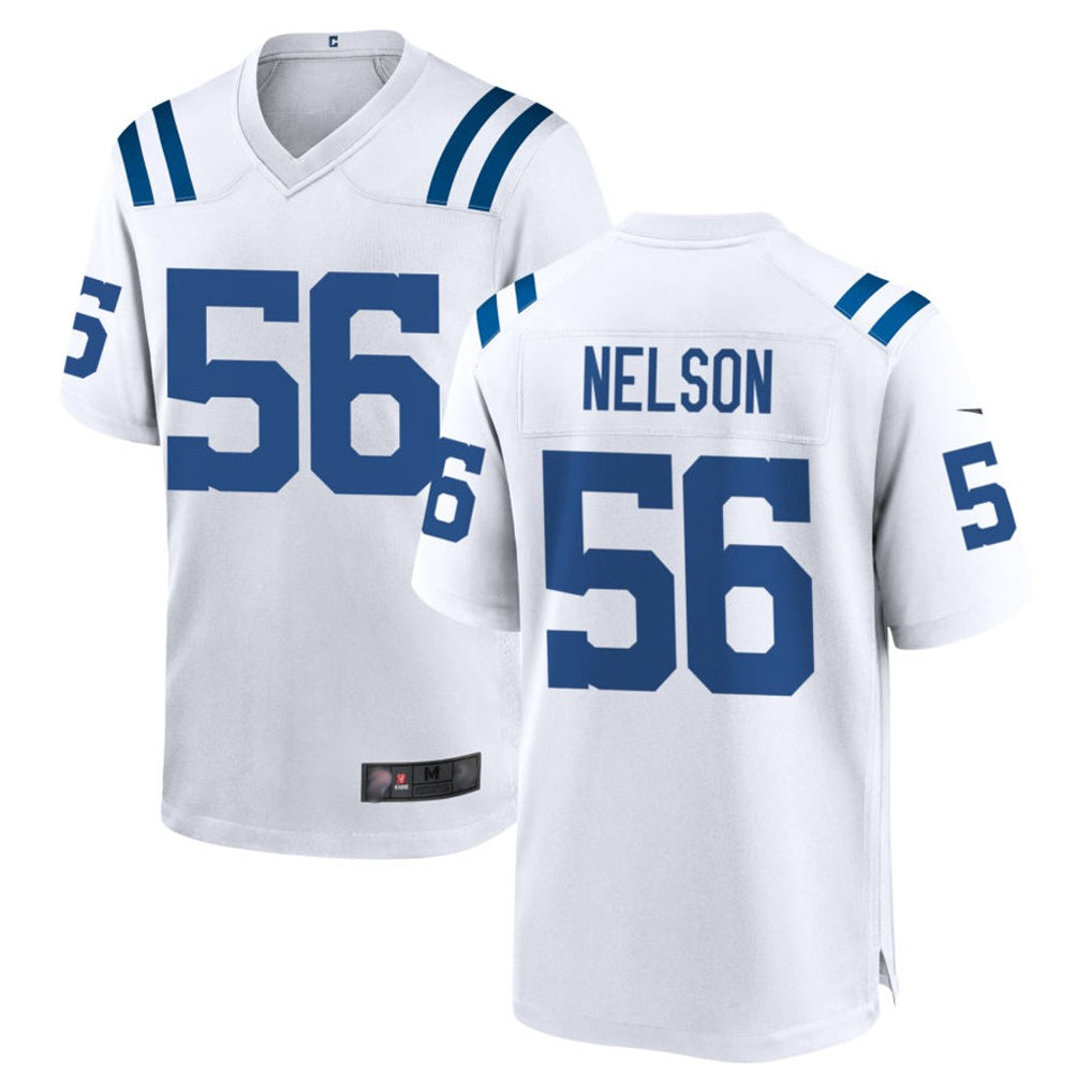 tocy IN.Colts #56 Quenton Nelson Player White Home Game Stitched Jerseys