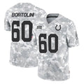 tocy IN.Colts #60 Tanor Bortolini Player Arctic Camo Salute To Service Limited Game Stitched Jerseys