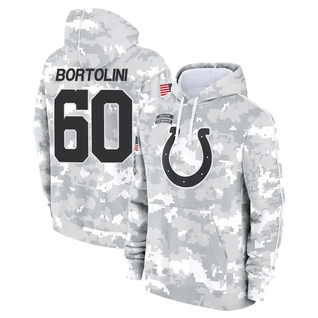 tocy IN.Colts #60 Tanor Bortolini Player Arctic Camo Salute to Service Hoodies Limited Game Stitched Jerseys