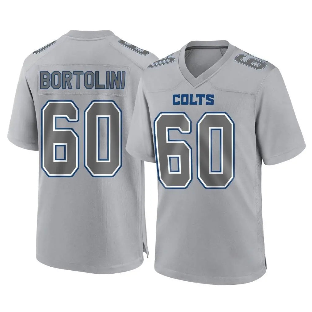 tocy IN.Colts #60 Tanor Bortolini Player Gray Atmosphere Fashion Home Game Stitched Jerseys