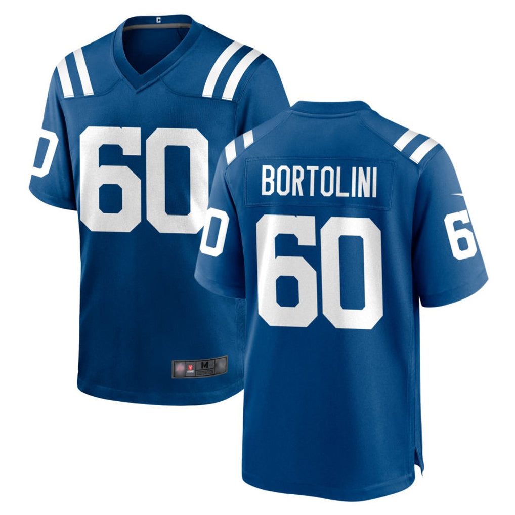 tocy IN.Colts #60 Tanor Bortolini Player Royal Home Game Stitched Jerseys