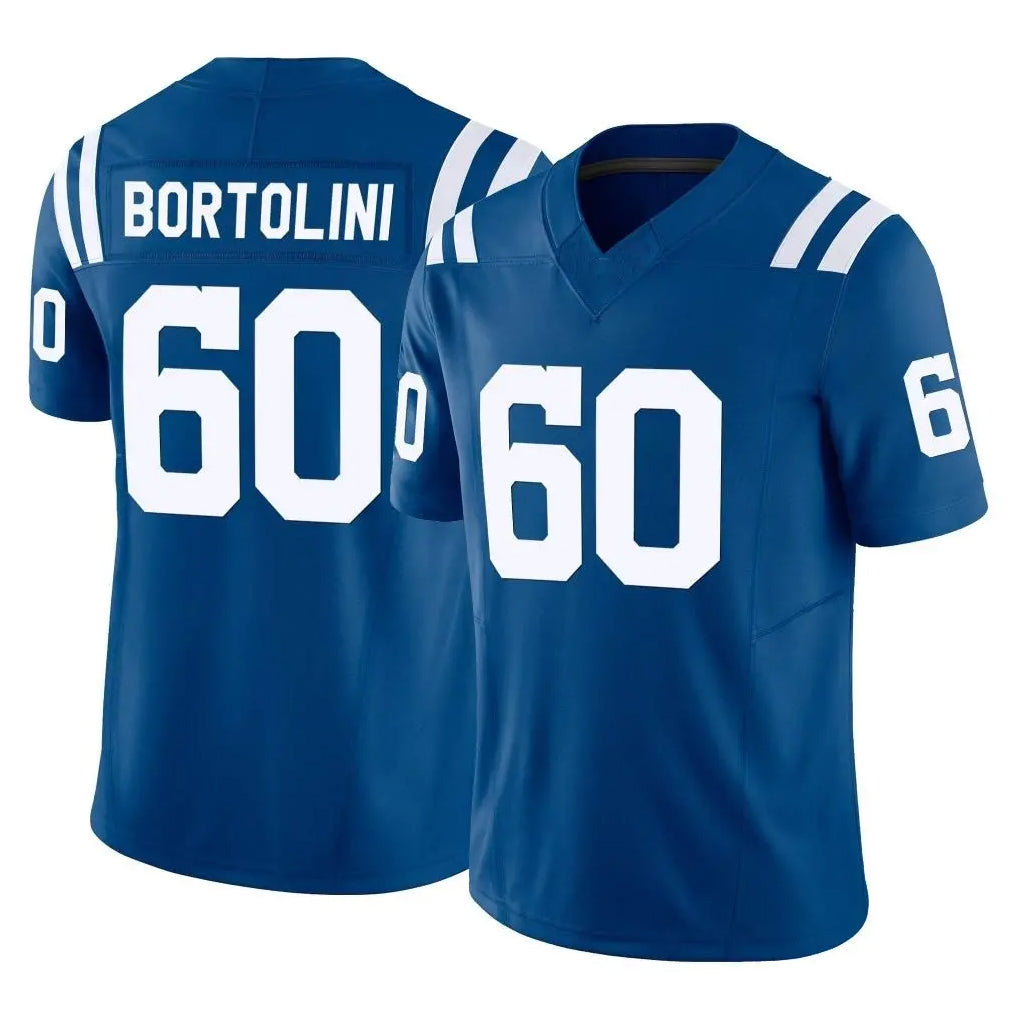 tocy IN.Colts #60 Tanor Bortolini Player Royal Limited Vapor F.U.S.E. Home Game Stitched Jerseys
