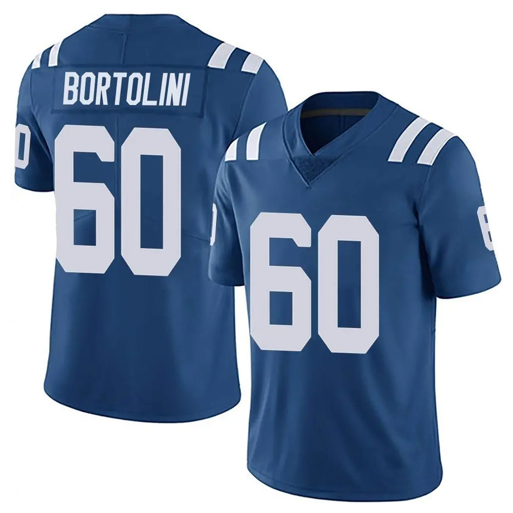 tocy IN.Colts #60 Tanor Bortolini Player Royal Limited Vapor Untouchable Home Game Stitched Jerseys