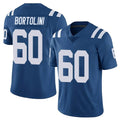 tocy IN.Colts #60 Tanor Bortolini Player Royal Limited Vapor Untouchable Home Game Stitched Jerseys