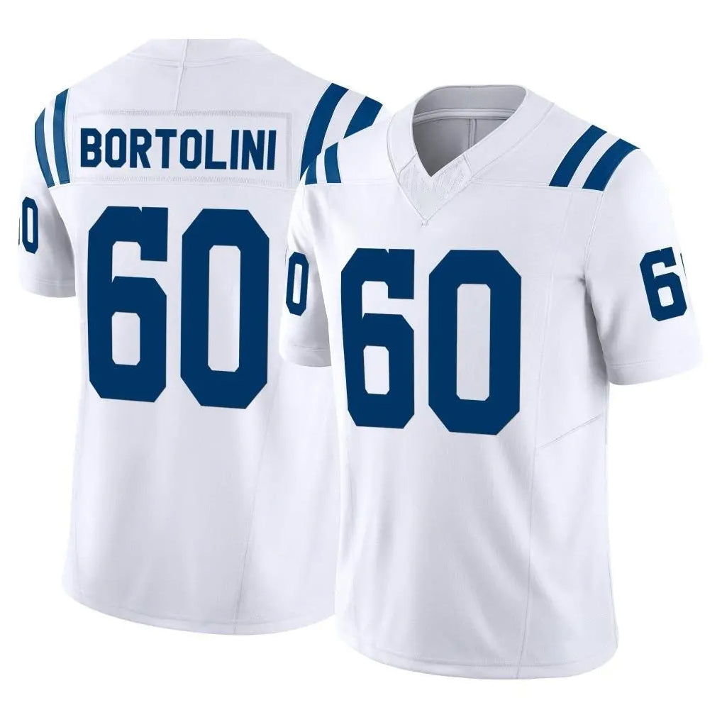 tocy IN.Colts #60 Tanor Bortolini Player White Limited Vapor F.U.S.E. Home Game Stitched Jerseys