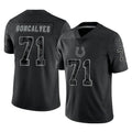 tocy IN.Colts #71 Matt Goncalves Player Black Reflective Limited Game Stitched Jerseys