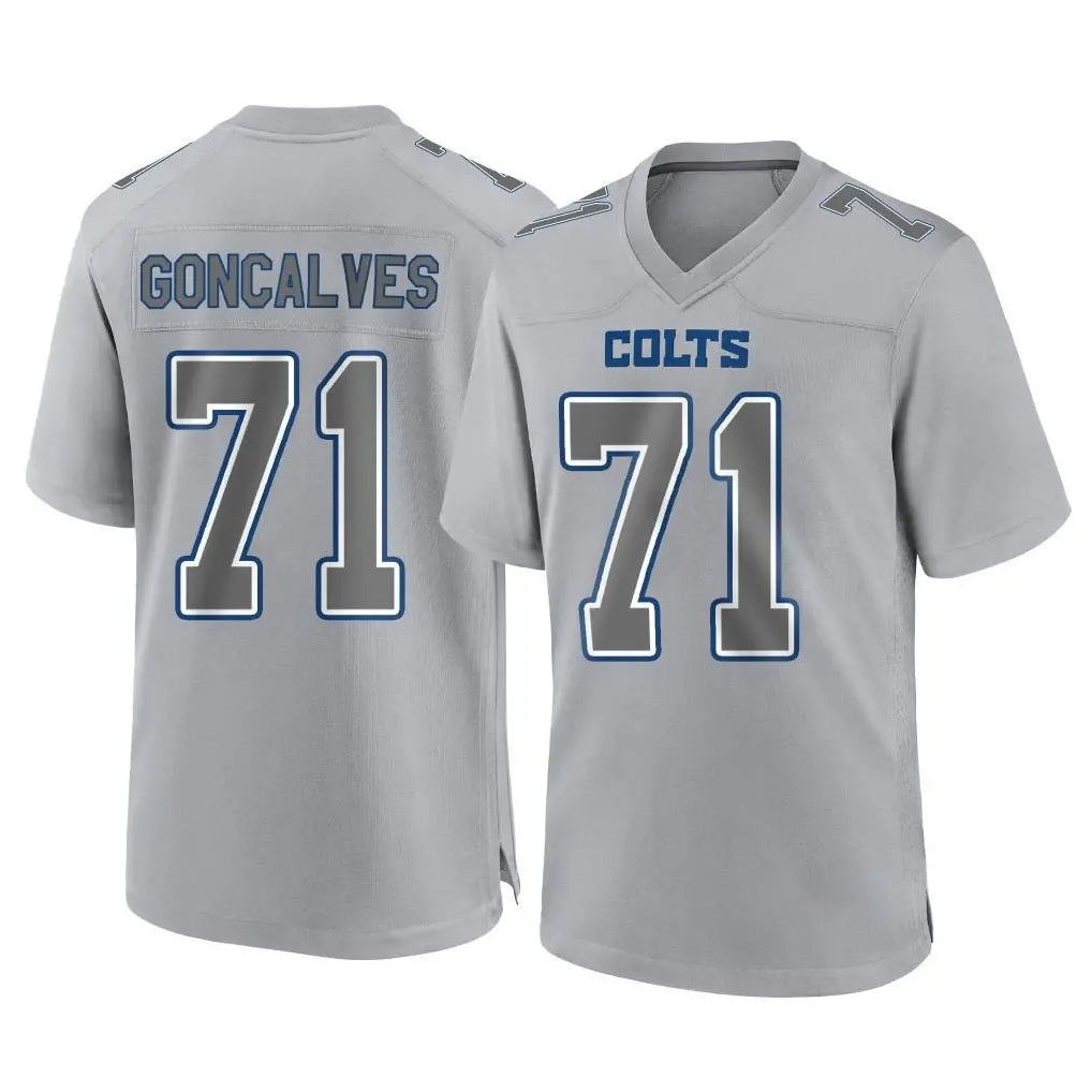 tocy IN.Colts #71 Matt Goncalves Player Gray Atmosphere Fashion Home Game Stitched Jerseys