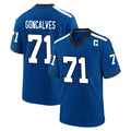 tocy IN.Colts #71 Matt Goncalves Player Royal Alternate Indiana Nights Home Game Stitched Jerseys