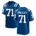 tocy IN.Colts #71 Matt Goncalves Player Royal Home Game Stitched Jerseys