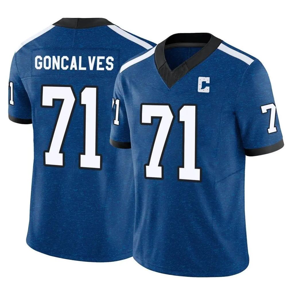 tocy IN.Colts #71 Matt Goncalves Player Royal Limited Indiana Nights Alternate Vapor F.U.S.E. Home Game Stitched Jerseys