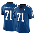 tocy IN.Colts #71 Matt Goncalves Player Royal Limited Indiana Nights Alternate Vapor F.U.S.E. Home Game Stitched Jerseys
