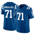 tocy IN.Colts #71 Matt Goncalves Player Royal Limited Vapor F.U.S.E. Home Game Stitched Jerseys