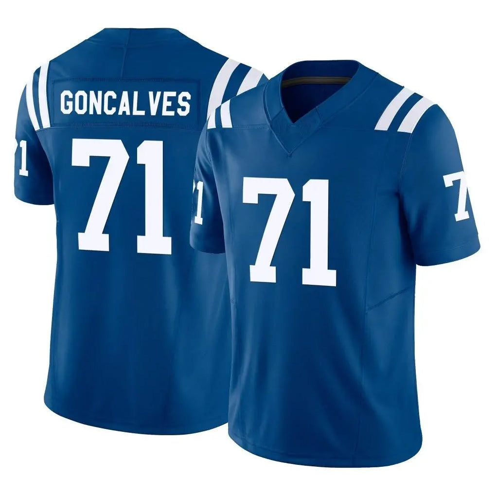 tocy IN.Colts #71 Matt Goncalves Player Royal Limited Vapor F.U.S.E. Home Game Stitched Jerseys