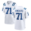 tocy IN.Colts #71 Matt Goncalves Player White Home Game Stitched Jerseys