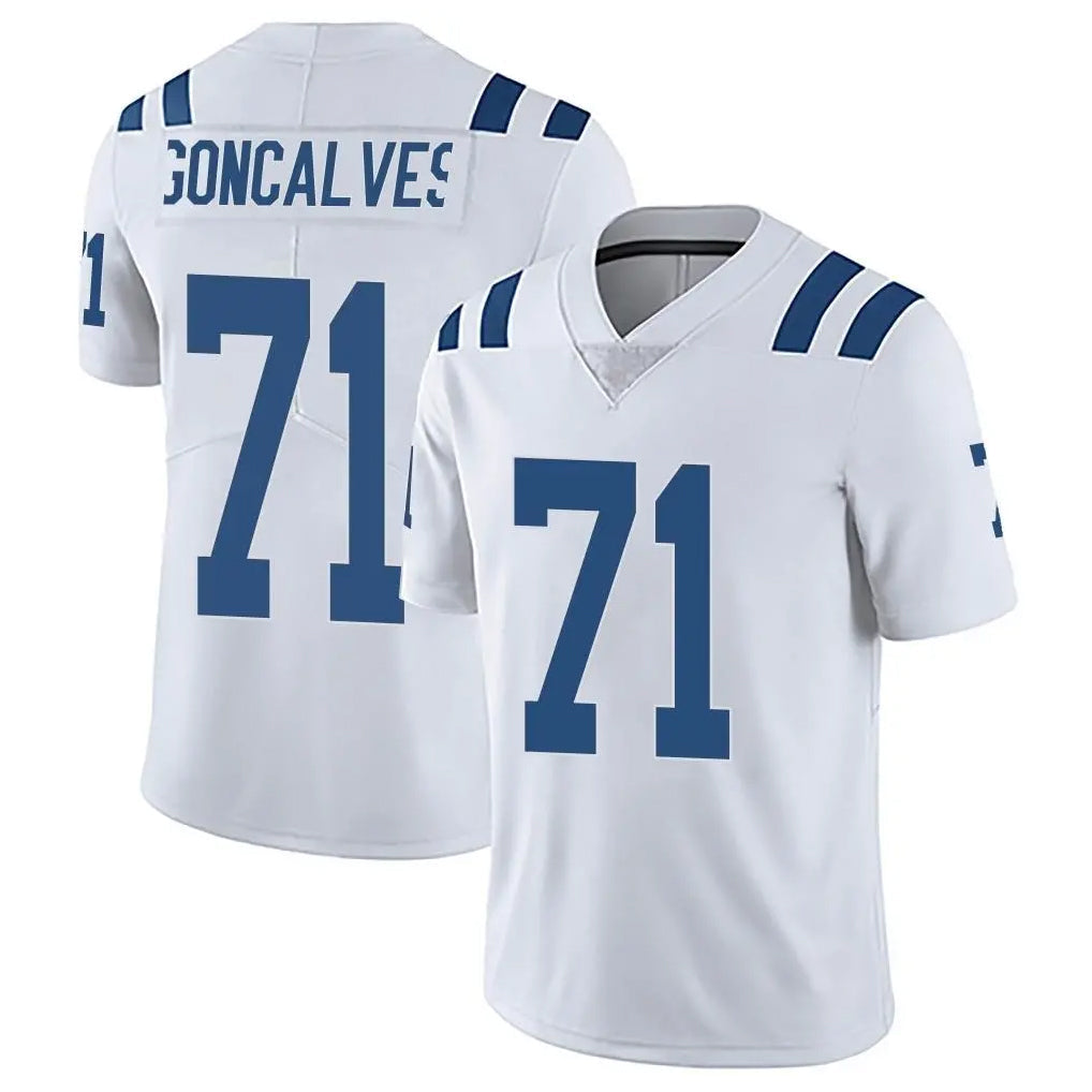 tocy IN.Colts #71 Matt Goncalves Player White Limited Vapor Untouchable Home Game Stitched Jerseys